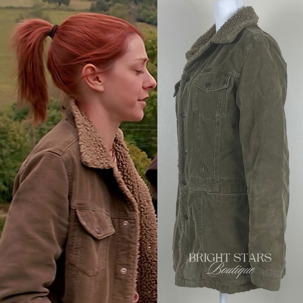 Rare Vintage Corduroy Coat ASO Willow Rosenberg Buffy the Vampire Slayer Green - Picture 3 of 16